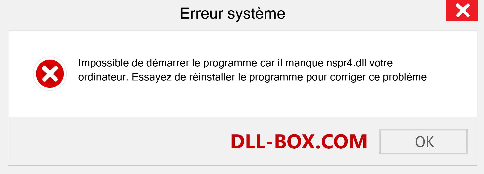 Le fichier nspr4.dll est manquant ?. Télécharger pour Windows 7, 8, 10 - Correction de l'erreur manquante nspr4 dll sur Windows, photos, images